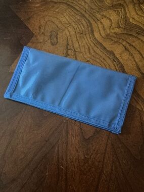 Light Blue Nylon Bifold Wallet